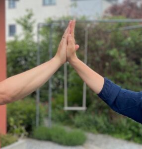 abklatschen der Sieg ist geschenkt