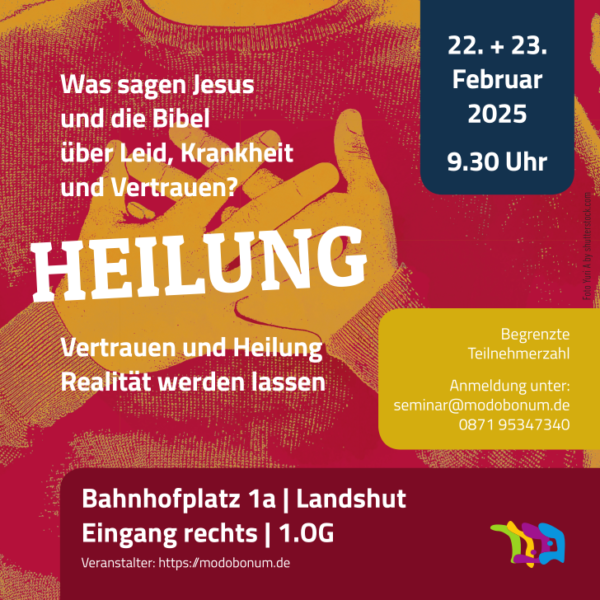 Seminar zum Thema Heilung 22.-23.2.25 in Landshut